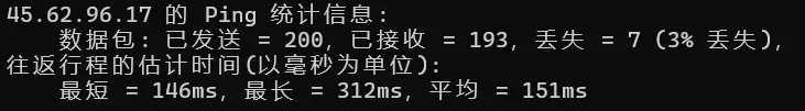 搬瓦工 FMT 本地 Ping 延迟