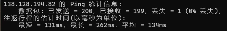 搬瓦工 SJC5 本地连续 Ping 延迟