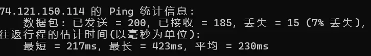 搬瓦工 USNJ 本地 Ping 延迟