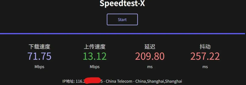 搬瓦工 USNJ Speedtest 测速